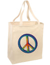 Rainbow Peace Large Grocery Tote Bag-Grocery Tote-TooLoud-Natural-Large-Davson Sales