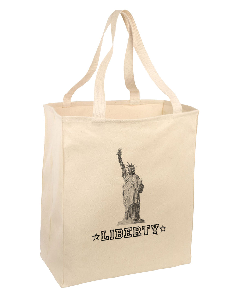 Liberty Vintage Large Grocery Tote Bag-Grocery Tote-TooLoud-Natural-Large-Davson Sales