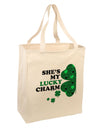 She's My Lucky Charm - Left Large Grocery Tote Bag-Grocery Tote-TooLoud-Natural-Large-Davson Sales