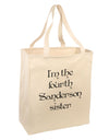 I'm The Fourth Sanderson Sister Halloween Large Grocery Tote Bag-Grocery Tote-TooLoud-Natural-Large-Davson Sales