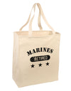 Retired Marines Large Grocery Tote Bag by TooLoud-Grocery Tote-TooLoud-Natural-Large-Davson Sales