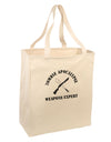 Zombie Apocalypse Group Weapons Expert Large Grocery Tote Bag-Grocery Tote-TooLoud-Natural-Large-Davson Sales