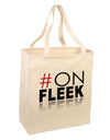 Hashtag On Fleek Large Grocery Tote Bag-Grocery Tote-TooLoud-Natural-Large-Davson Sales