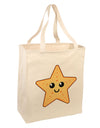 Cute Starfish Large Grocery Tote Bag by TooLoud-Grocery Tote-TooLoud-Natural-Large-Davson Sales