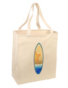 Starfish Surfboard Large Grocery Tote Bag by TooLoud-Grocery Tote-TooLoud-Natural-Large-Davson Sales