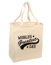 World's Greatest Dad - Sport Style Large Grocery Tote Bag by TooLoud-Grocery Tote-TooLoud-Natural-Large-Davson Sales