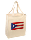 Puerto Rico Flag Large Grocery Tote Bag-Grocery Tote-TooLoud-Natural-Large-Davson Sales