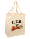 CEO Of Epicness Large Grocery Tote Bag-Natural-Grocery Tote-TooLoud-Natural-Large-Davson Sales