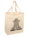 Let's Get Sheet Faced 15&#x22; Dark Laptop / Tablet Case Bag by TooLoud-Laptop / Tablet Case Bag-TooLoud-Natural-large-Davson Sales