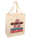 My Husband is My Hero - Armed Forces Large Grocery Tote Bag by TooLoud-Grocery Tote-TooLoud-Natural-Large-Davson Sales