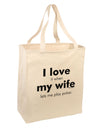 I Love My Wife - Poker Large Grocery Tote Bag by TooLoud-Grocery Tote-TooLoud-Natural-Large-Davson Sales