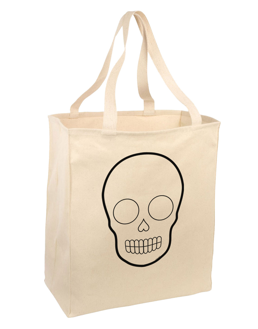 Design Your Own Day of the Dead Calavera Large Grocery Tote Bag-Grocery Tote-TooLoud-Natural-Large-Davson Sales