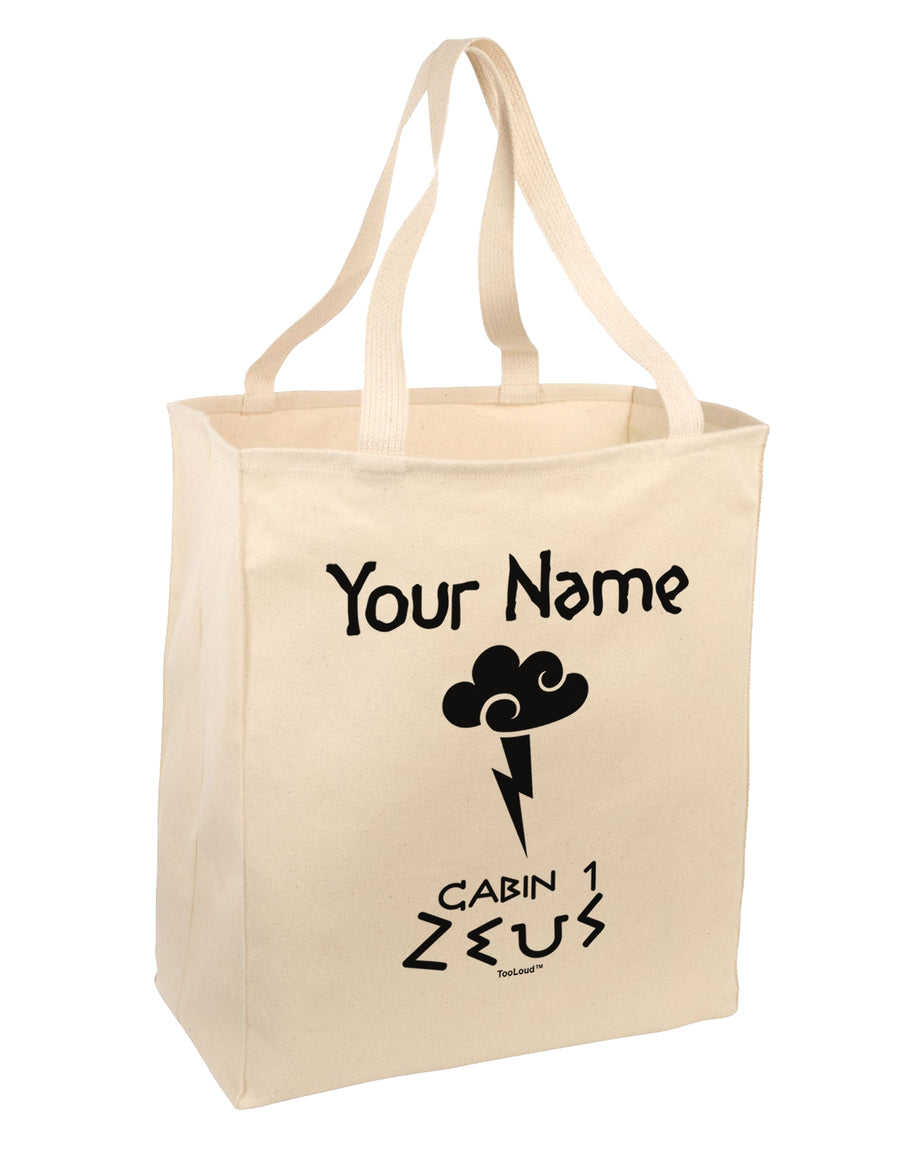Personalized Cabin 1 Zeus Large Grocery Tote Bag by TooLoud-Grocery Tote-TooLoud-Natural-Large-Davson Sales