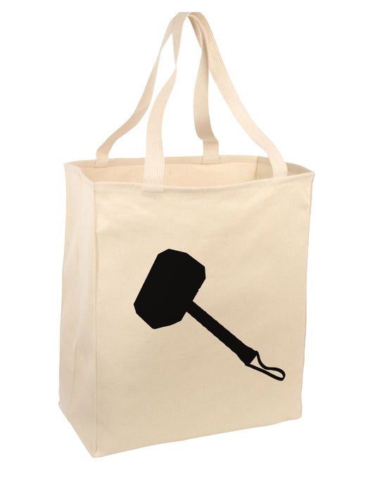 Thors Hammer Nordic Runes Lucky Odin Mjolnir Valhalla Large Grocery Tote Bag-Natural by TooLoud-TooLoud-Natural-large-Davson Sales