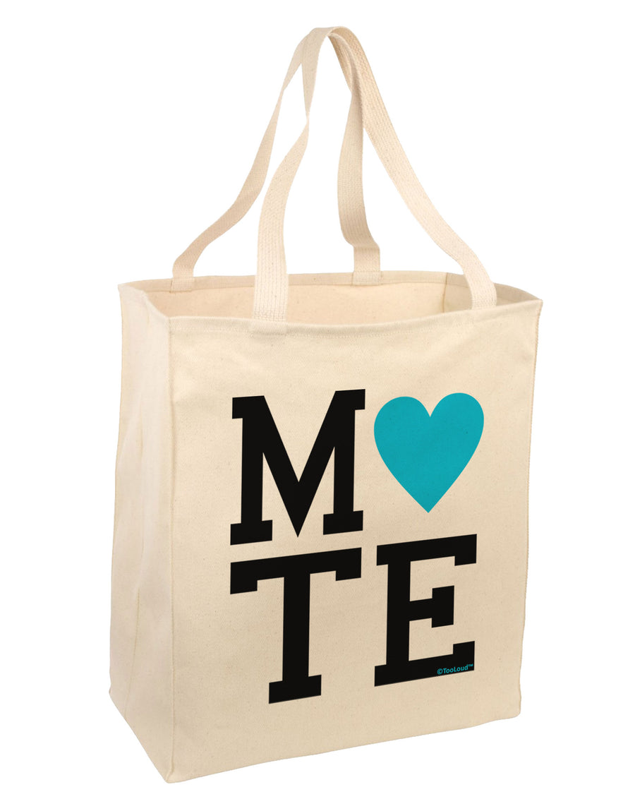 Matching Soulmate Design - Mate - Blue Large Grocery Tote Bag by TooLoud-Grocery Tote-TooLoud-Natural-Large-Davson Sales