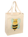 Cute Bee Large Grocery Tote Bag-Grocery Tote-TooLoud-Natural-Large-Davson Sales