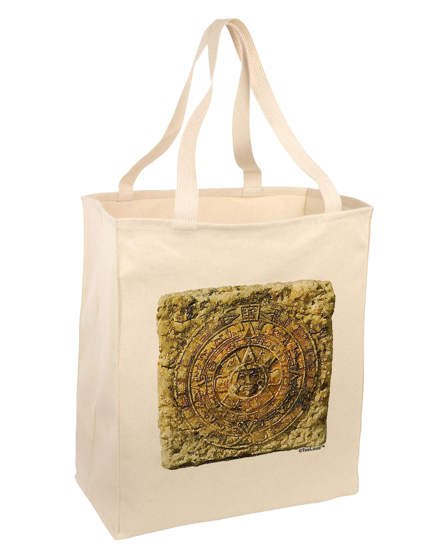 Stone Carving Sepia Large Grocery Tote Bag-Grocery Tote-TooLoud-Natural-Large-Davson Sales