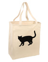 Cat Silhouette Design Large Grocery Tote Bag by TooLoud-Grocery Tote-TooLoud-Natural-Large-Davson Sales