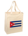 Cuba Flag Cubana Large Grocery Tote Bag-Natural by TooLoud-Grocery Tote-TooLoud-Natural-Large-Davson Sales