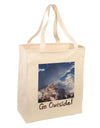 Go Outside Mountain Large Grocery Tote Bag by TooLoud-Grocery Tote-TooLoud-Natural-Large-Davson Sales