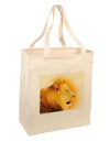 Lion Watercolor 3 Large Grocery Tote Bag-Grocery Tote-TooLoud-Natural-Large-Davson Sales