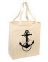 Nautical Sailor Rope Anchor Large Grocery Tote Bag-Grocery Tote-TooLoud-Natural-Large-Davson Sales