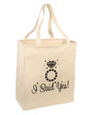 I Said Yes - Diamond Ring Large Grocery Tote Bag-Grocery Tote-TooLoud-Natural-Large-Davson Sales