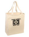 Zombie Outbreak Relief Team Biohazard Large Grocery Tote Bag-Grocery Tote-TooLoud-Natural-Large-Davson Sales