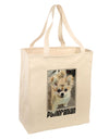 Pomeranian Step Out Large Grocery Tote Bag-Natural by TooLoud-Grocery Tote-TooLoud-Natural-Large-Davson Sales