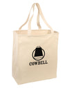 Cowbell Large Grocery Tote Bag-Grocery Tote-TooLoud-Natural-Large-Davson Sales