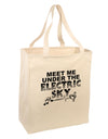 Electric Sky BnW Large Grocery Tote Bag-Grocery Tote-TooLoud-Natural-Large-Davson Sales