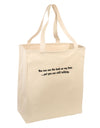 You Can See the Look On My Face - Funny Large Grocery Tote Bag-Grocery Tote-TooLoud-Natural-Large-Davson Sales