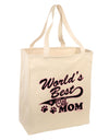 World's Best Cat Mom Large Grocery Tote Bag by TooLoud-Grocery Tote-TooLoud-Natural-Large-Davson Sales