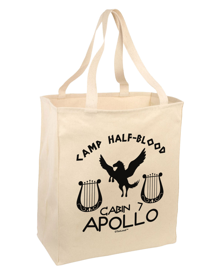 Cabin 7 Apollo Camp Half Blood Large Grocery Tote Bag-Grocery Tote-TooLoud-Natural-Large-Davson Sales