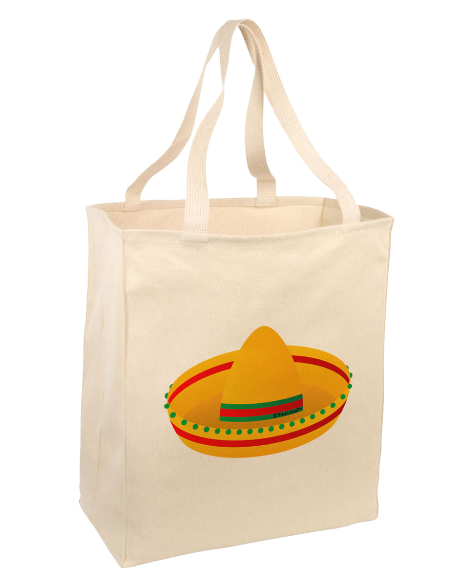 Sombrero Design Large Grocery Tote Bag by TooLoud-Grocery Tote-TooLoud-Natural-Large-Davson Sales