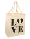 Love Splatter Large Grocery Tote Bag-Natural-Grocery Tote-TooLoud-Natural-Large-Davson Sales