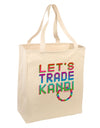 Let's Trade Kandi Large Grocery Tote Bag-Grocery Tote-TooLoud-Natural-Large-Davson Sales