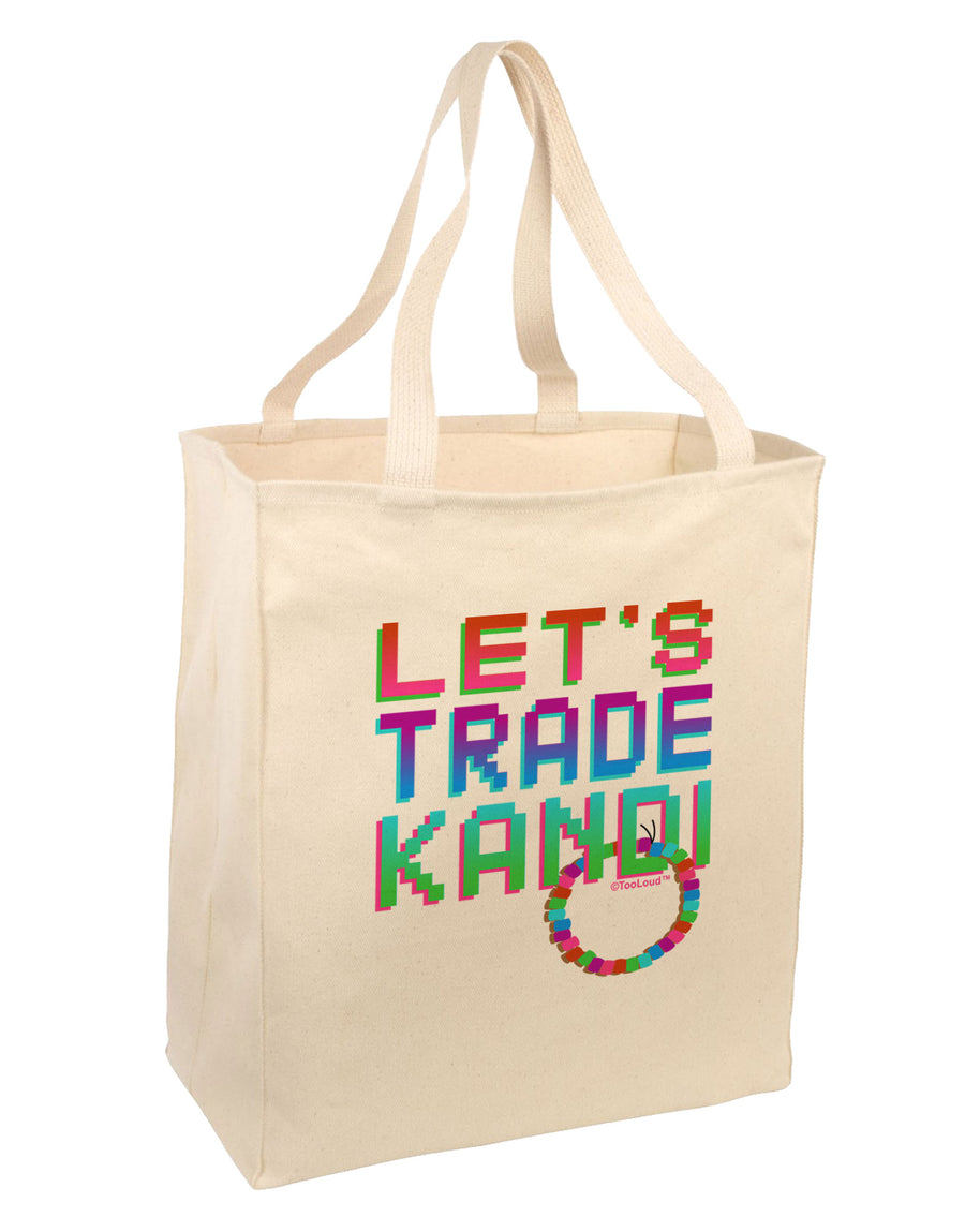 Let's Trade Kandi Large Grocery Tote Bag-Grocery Tote-TooLoud-Natural-Large-Davson Sales