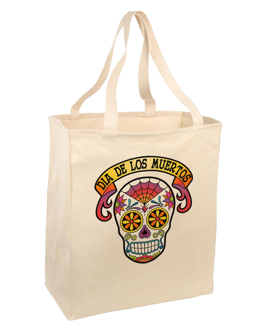 Dia de los Muertos Calavera Large Grocery Tote Bag-Grocery Tote-TooLoud-Natural-Large-Davson Sales