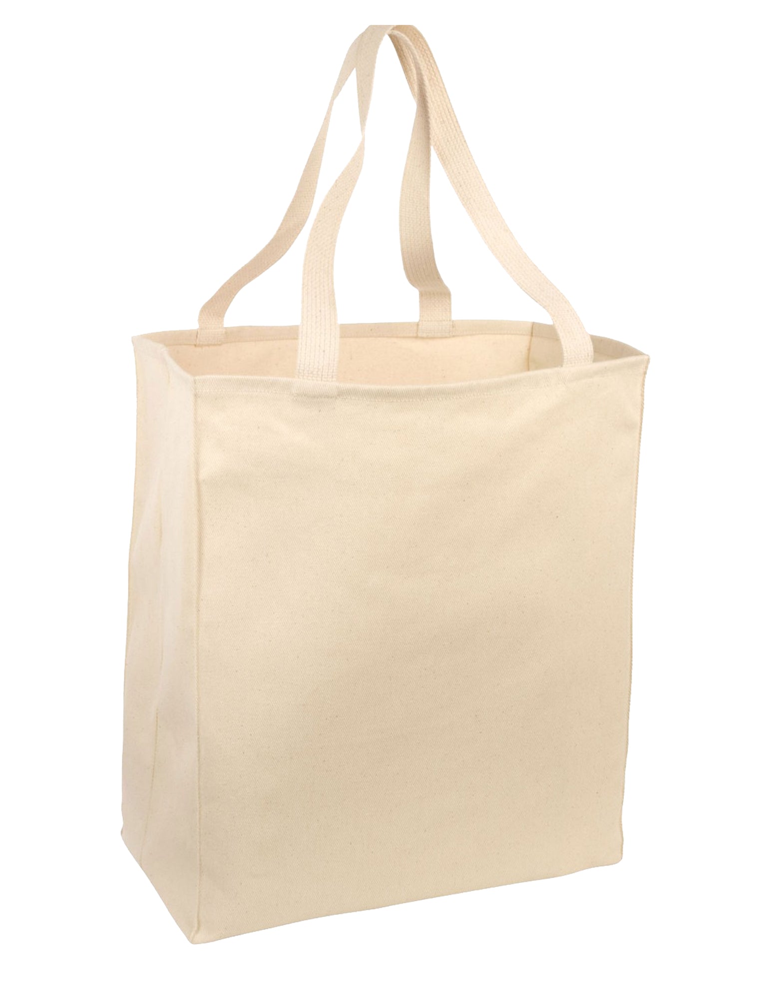 Custom Personalized Image and Text Large Grocery Tote Bag-Natural-Grocery Tote-TooLoud-Natural-Large-Davson Sales