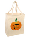 Pumpkin Pi Pumpkin Pie Thanksgiving Large Grocery Tote Bag-Grocery Tote-TooLoud-Natural-Large-Davson Sales