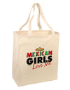 Mexican Girls Love Me Large Grocery Tote Bag-Grocery Tote-TooLoud-Natural-Large-Davson Sales