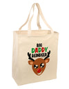 Big Daddy Reindeer Matching Deer Large Grocery Tote Bag-Grocery Tote-TooLoud-Natural-Large-Davson Sales