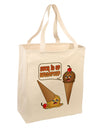 Suck It Up Buttercup Icecream Large Grocery Tote Bag-Grocery Tote-TooLoud-Natural-Large-Davson Sales