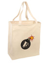 F-Bomb Funny Large Grocery Tote Bag-Natural by TooLoud-Grocery Tote-TooLoud-Natural-Large-Davson Sales