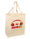 Heart House Large Grocery Tote Bag-Grocery Tote-TooLoud-Natural-Large-Davson Sales