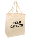 Team Caitlyn Large Grocery Tote Bag-Grocery Tote-TooLoud-Natural-Large-Davson Sales