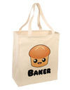 Baker Cute Roll Large Grocery Tote Bag-Grocery Tote-TooLoud-Natural-Large-Davson Sales