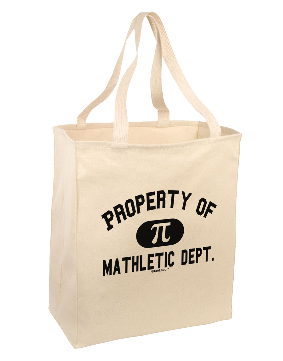 Mathletic Department Large Grocery Tote Bag by TooLoud-Grocery Tote-TooLoud-Natural-Large-Davson Sales