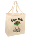 Silver Bells Large Grocery Tote Bag by TooLoud-Grocery Tote-TooLoud-Natural-Large-Davson Sales